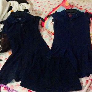 Girls uniforms dresses and skirt